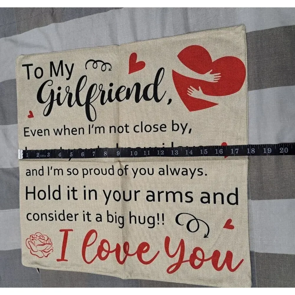 To My Girlfriend Romantic Pillowcase‎ 18